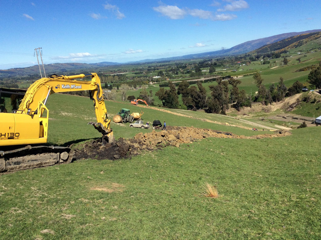 Water pipe laying